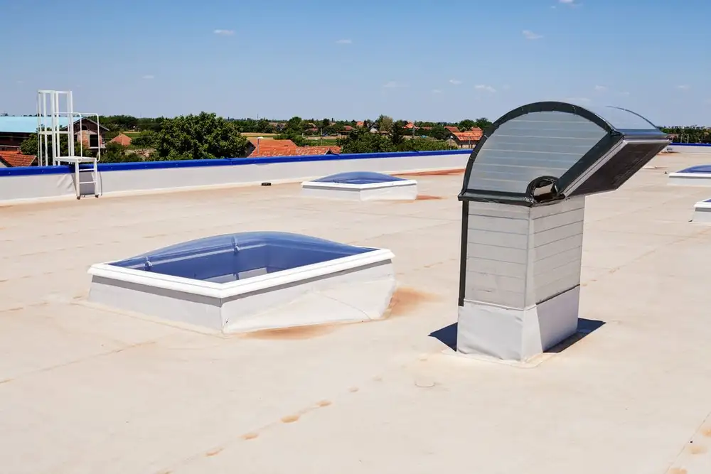 Commercial roofing project in Simcoe County