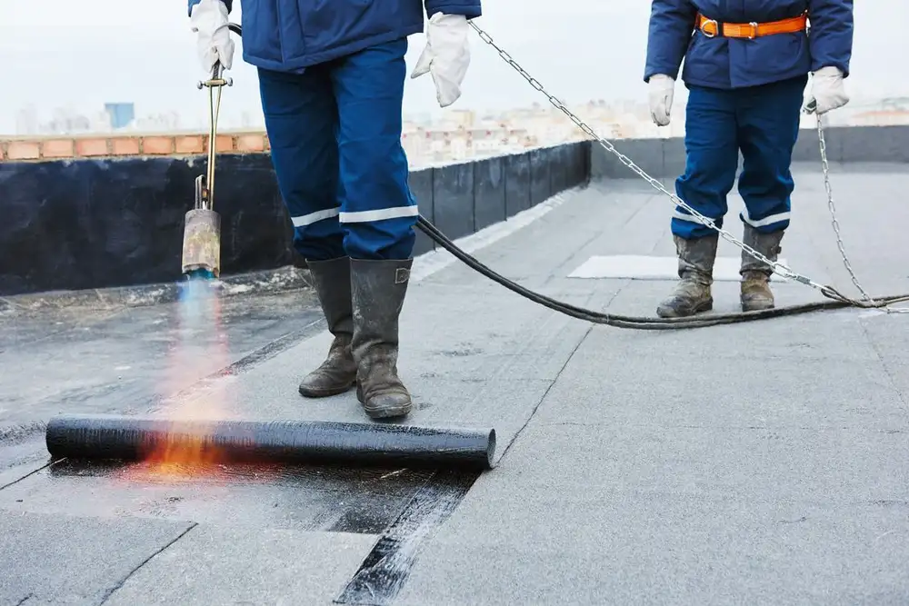 Flat roof project by Marchildon Roofing